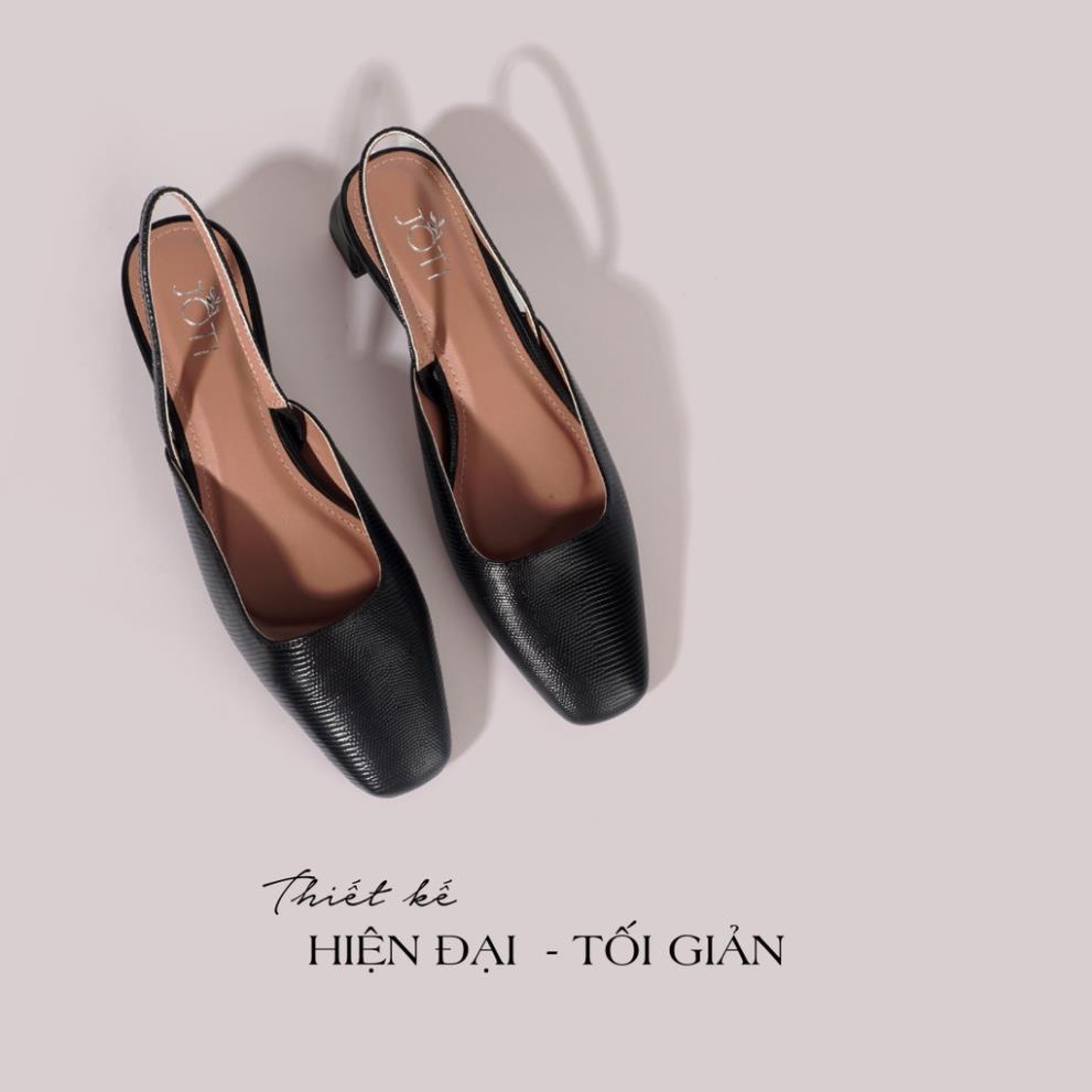 HoT Giày Cao Gót Nữ JOTI Flora 3274VN5 - Mũi Vuông Quai Hậu Đế Trụ Cao 3cm Da Mờ - Mang Công Sở