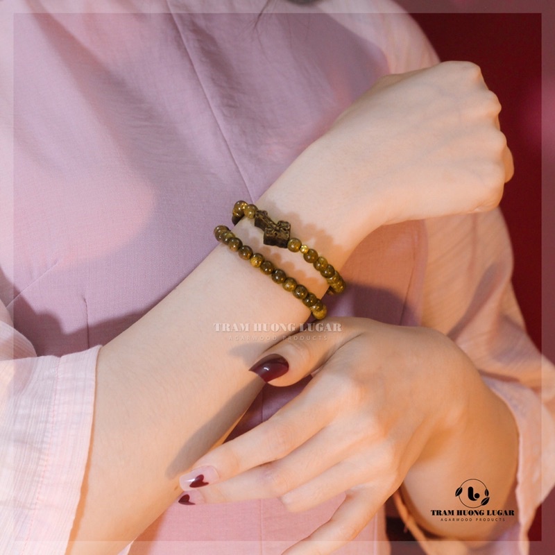 Chuỗi tràng hạt Mân Côi 50 hạt - Thương Hiệu Trầm Hương Lugar - Size 6|8mm