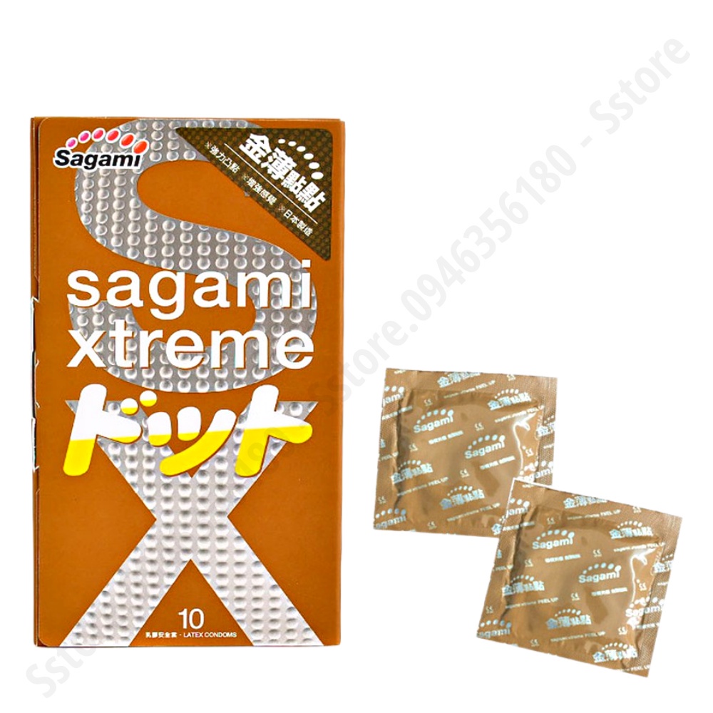 Bao Cao SuFreeshipSagami Feel Up – BCS Mỏng Nhiều Gel Gai Nhỏ Kéo Dài Thời Gian - Hộp 10 Chiếc