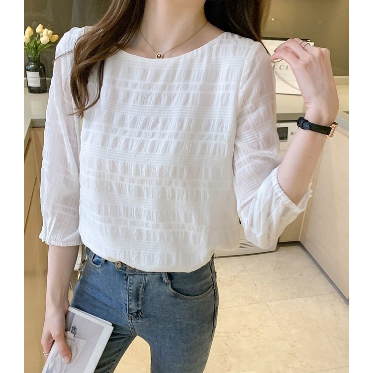 Áo Sơ Mi Dáng Rộng Thời Trang Mùa Hè Hàn Quốc Dành Cho Nữ 40-67KG C8751
