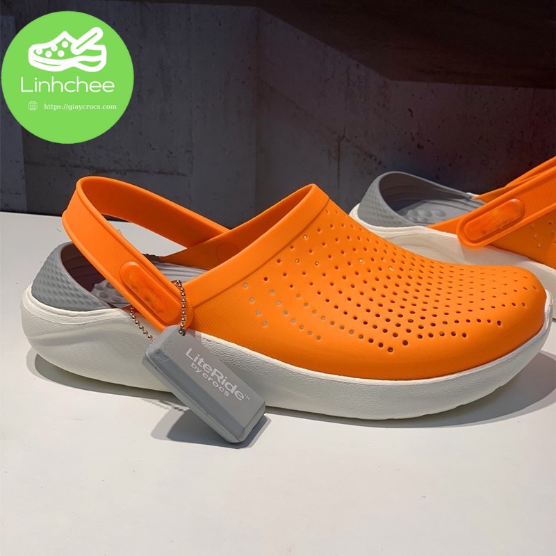 Dép sục Cross literide hàng xuất Xịn màu vàng cam