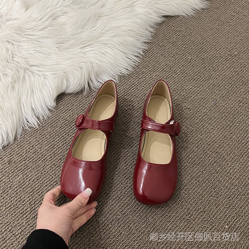 Giày Búp Bê Mary Jane Đế Bằng Thời Trang Mùa Xuân 2022 Phong Cách Mới Cho Nữ ZGE2