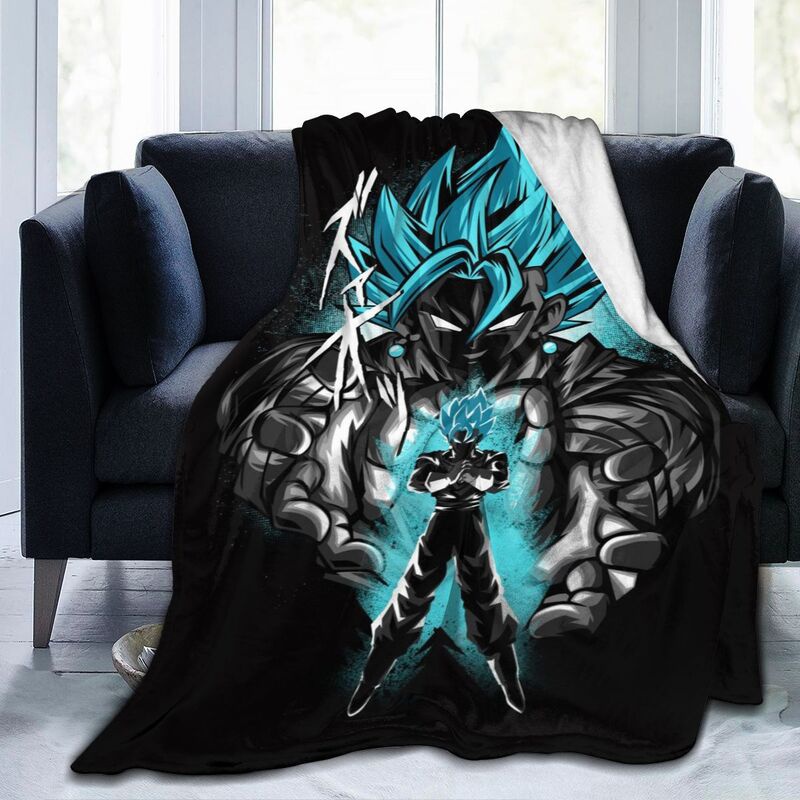 Chăn Len Flannel Siêu Mềm Nhẹ In Họa Tiết Hoạt Hình Dragon Ball Z Độc Đáo
