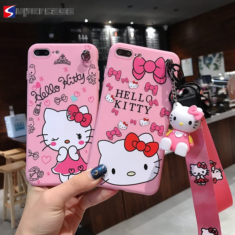 Ốp Điện Thoại Mềm Hình Hello Kitty Cho Iphone 12 Mini Pro Max 11 Pro Max Xs Max Xr X 8 7 6 6s Plus
