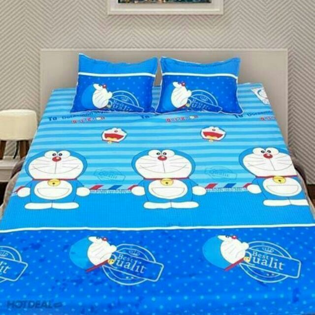 Set bộ ga gối Đôrêmon.