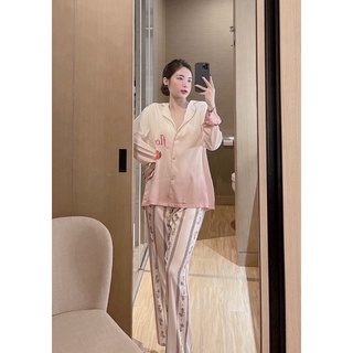 PYJAMA DÀI CÀNH HỒNG CAO CẤP