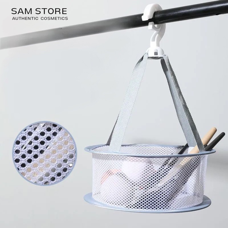 Túi lưới phơi cọ tiện lợi có thể xoay 360 độ giúp cọ nhanh khô bảo vệ cán cọ không bị ngấm nước