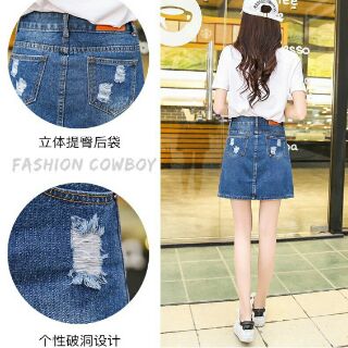 Combo Váy jean kèm quần