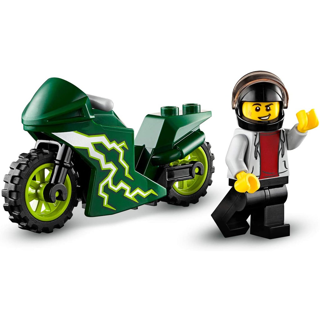 [LEGO CHÍNH HÃNG] 60255 - Biểu Diễn Nhào Lộn Xe Đạp (LEGO City Stunt Team 60255 Bike Toy) 62 Chi Tiết