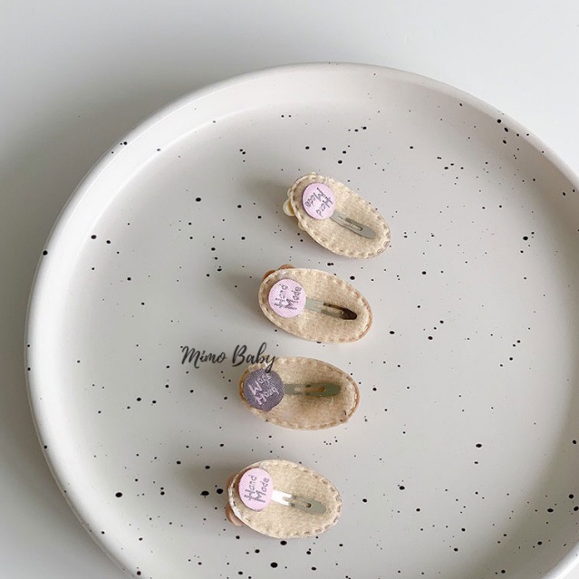 Set kẹp tóc cho bé gái gắn hình con vật siêu dễ thương KT34 Mimo Baby