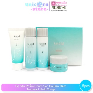 Bộ Sản Phẩm Chăm Sóc Da Ban Đêm Momotani Sheld Charge