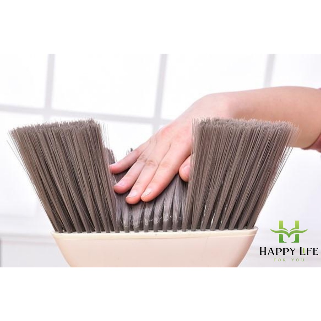 Chổi Quét Nhà Kèm Hót Rác đa năng thông minh Cao Cấp Inochi có gạt nước, XOAY 360 độ, LỌC LÔNG TÓC