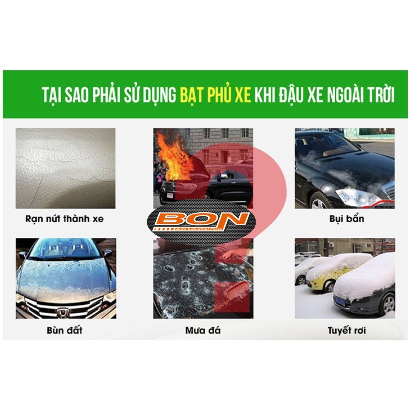 [Sỉ - lẻ] Bạt phủ ô tô - 3 lớp chống xước, chống nắng, chống cháy