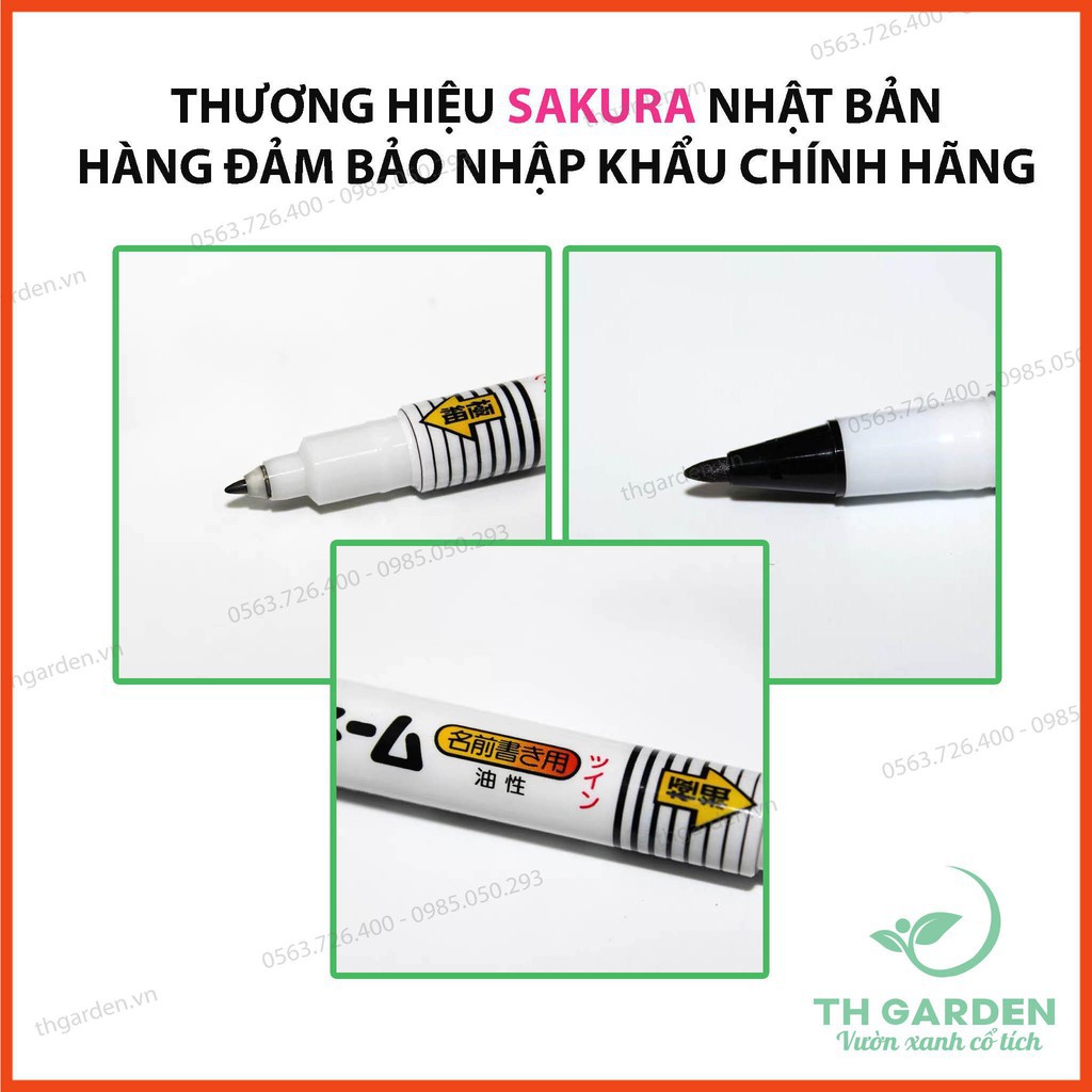 Bút Viết Thẻ Ghi Tên Cây KHÔNG PHAI SAKURA Cao Cấp - Công Nghệ Nhật Bản