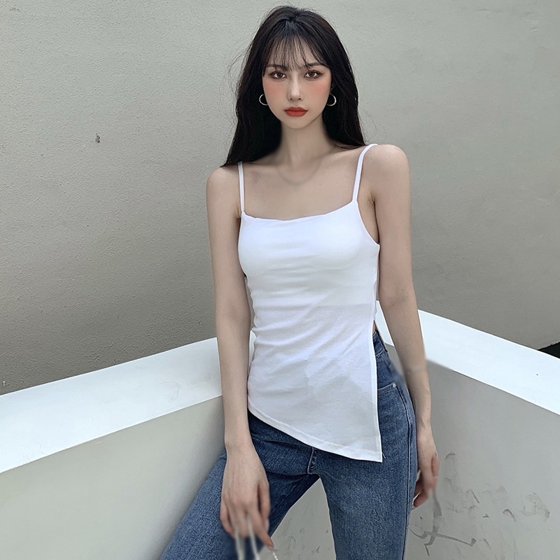 Áo Hai Dây Màu Sắc Đơn Giản Thời Trang Mùa Hè Dành Cho Nữ