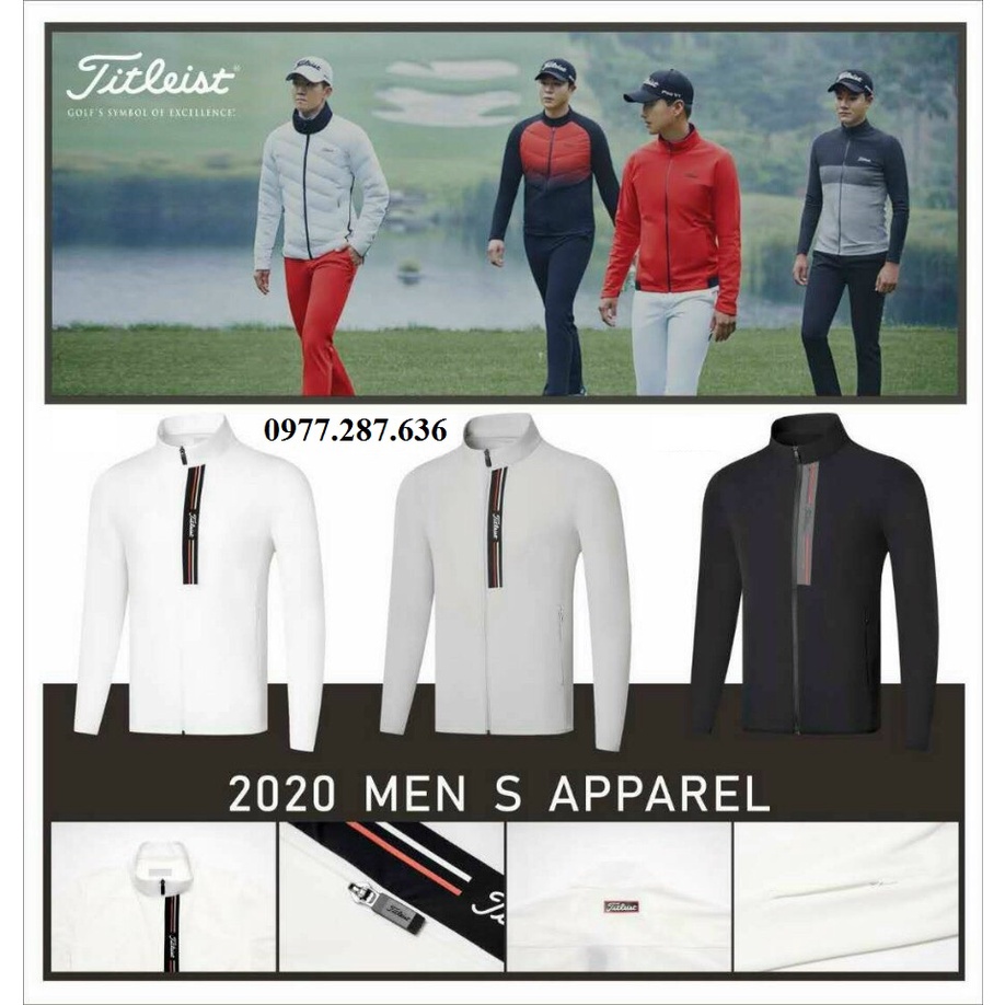 Áo khoác golf nam 2 lớp chắn gió giữ nhiệt cực kì tốt shop GOLF PRO AK004