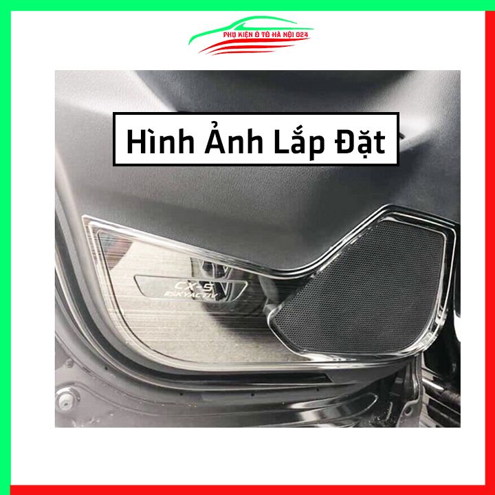 Bộ ốp tapli CX5 2018-2022 vân Titan chống xước va đập khi mở cửa và làm đẹp xe