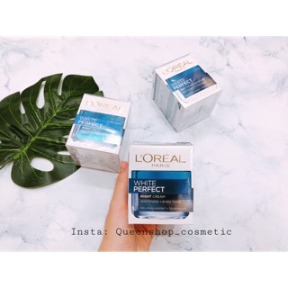 Kem dưỡng sáng da ban đêm và ban ngày L’Oreal White Perfect Whitening Night Cream