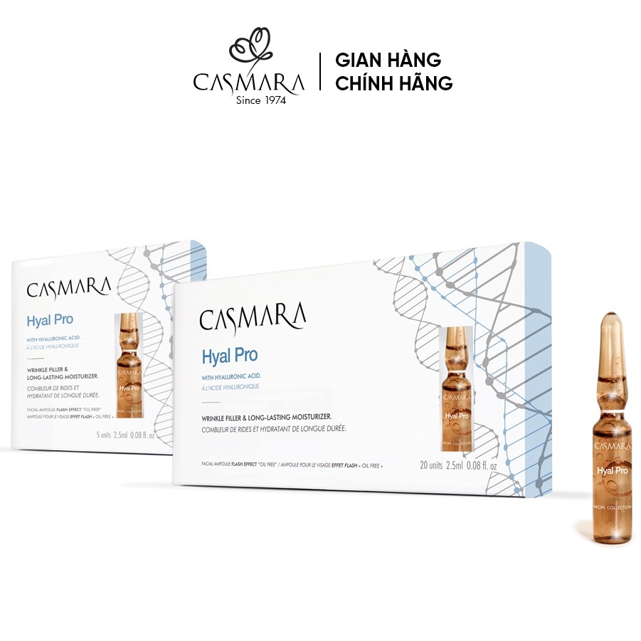 Huyết Thanh Dưỡng Ẩm Cấp Tốc CASMARA Hyal Pro Ampoule Flash (hộp 20 ống)