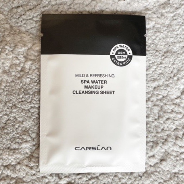 Carslan Makeup Remover Wipes - Tẩy trang dạng khăn giấy -1 gói - Siêu sạch lớp make up toàn diện -Có clip test cuối hình