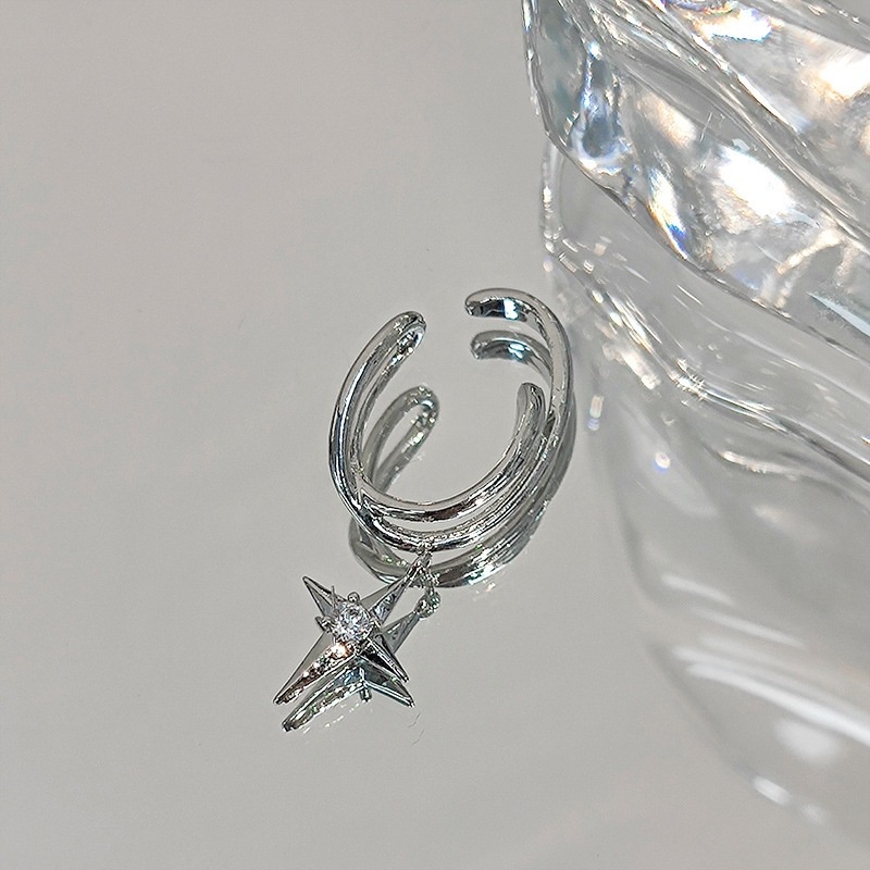 Khuyên Tai Hình Chữ Thập Phong Cách Harajuku Thời Trang Cá Tính