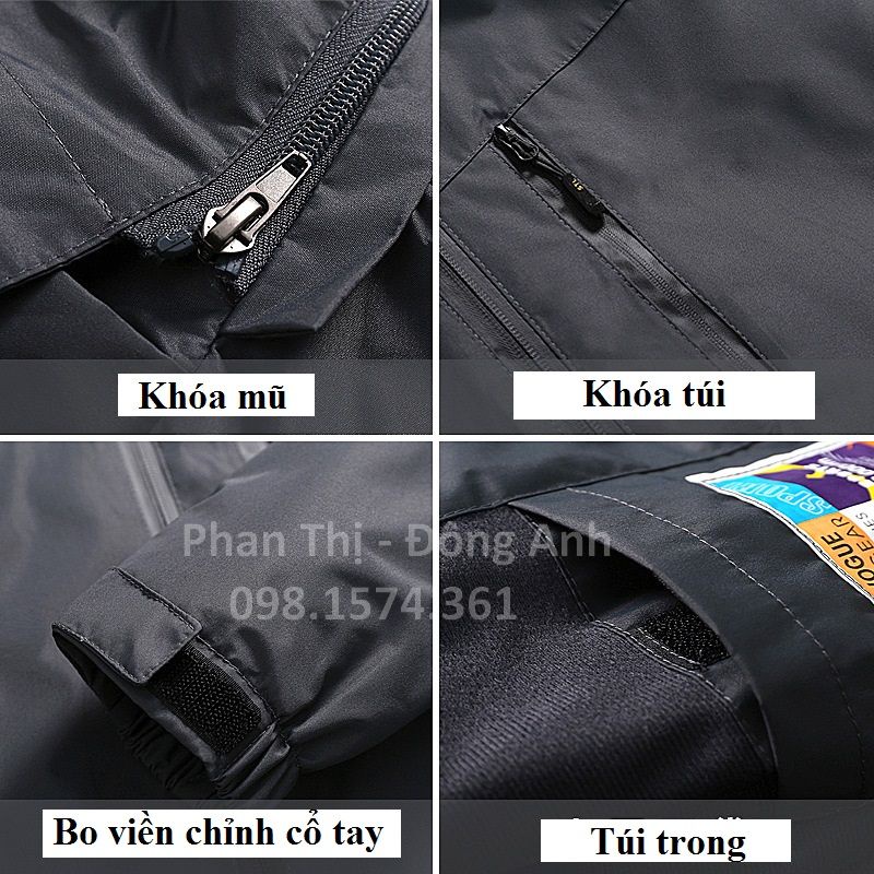 Áo khoác nam chống nước 2 LỚP, loại CAO CẤP áo thu đông [A16]