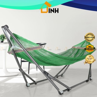 Võng xếp sắt sơn Dona Qui Phúc, giá võng xếp khung phi 32 dày chắc