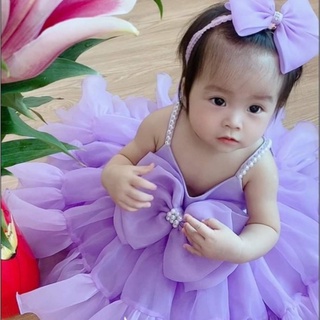 Váy công chúa cho bé gái-váy dây cao cấp-đầm công chúa thiết kế-thời trang trẻ em-tuổi 0,1,2,3,4,5- Mẹ BốngPrincess dres