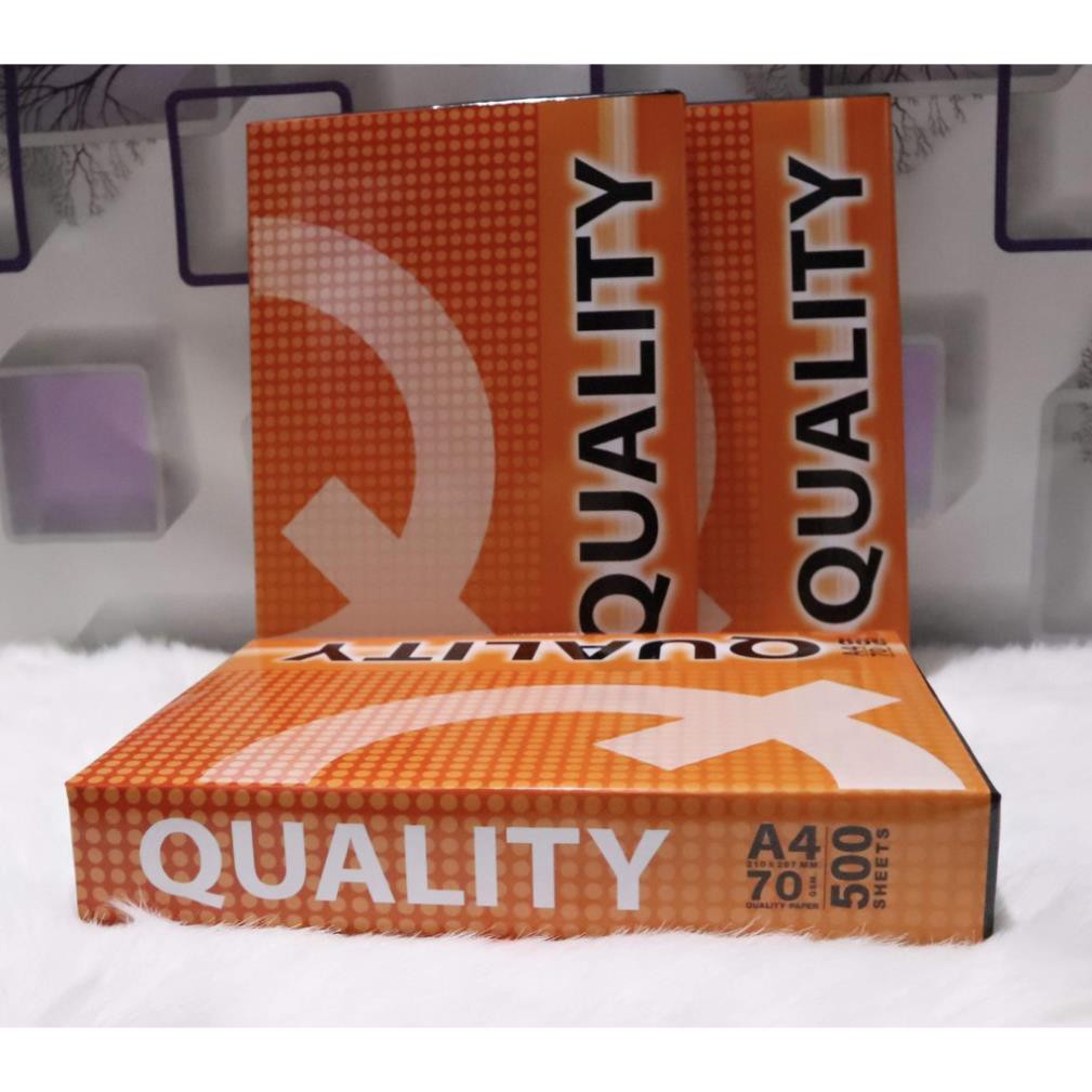 Giấy A4 Quality 70gsm ( 5 Ream/ thùng)