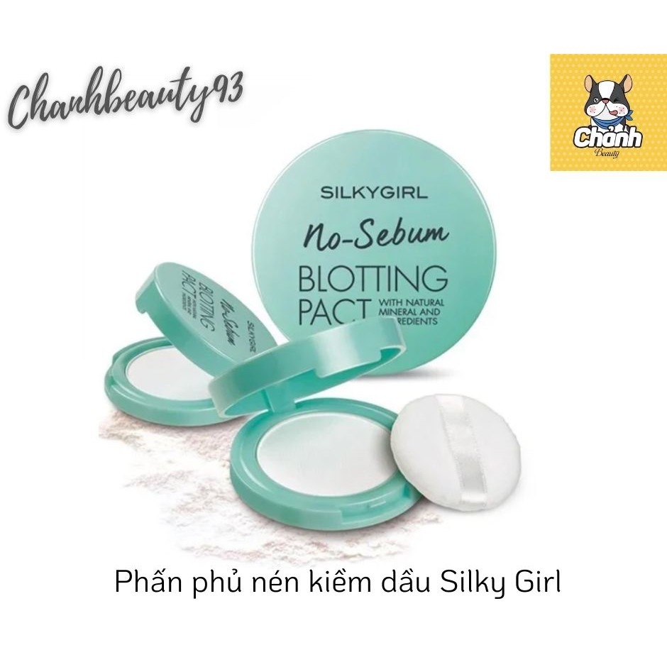 Phấn Phủ Nén Kiềm Dầu Silkygirl No Sebum Blotting Pact 7g