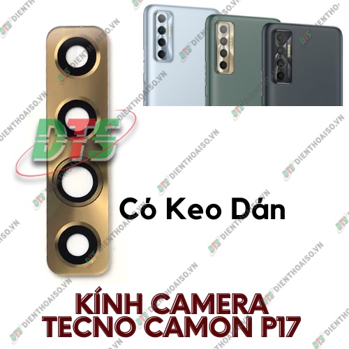 Kính camera tecno Camon P17 kèm keo dán