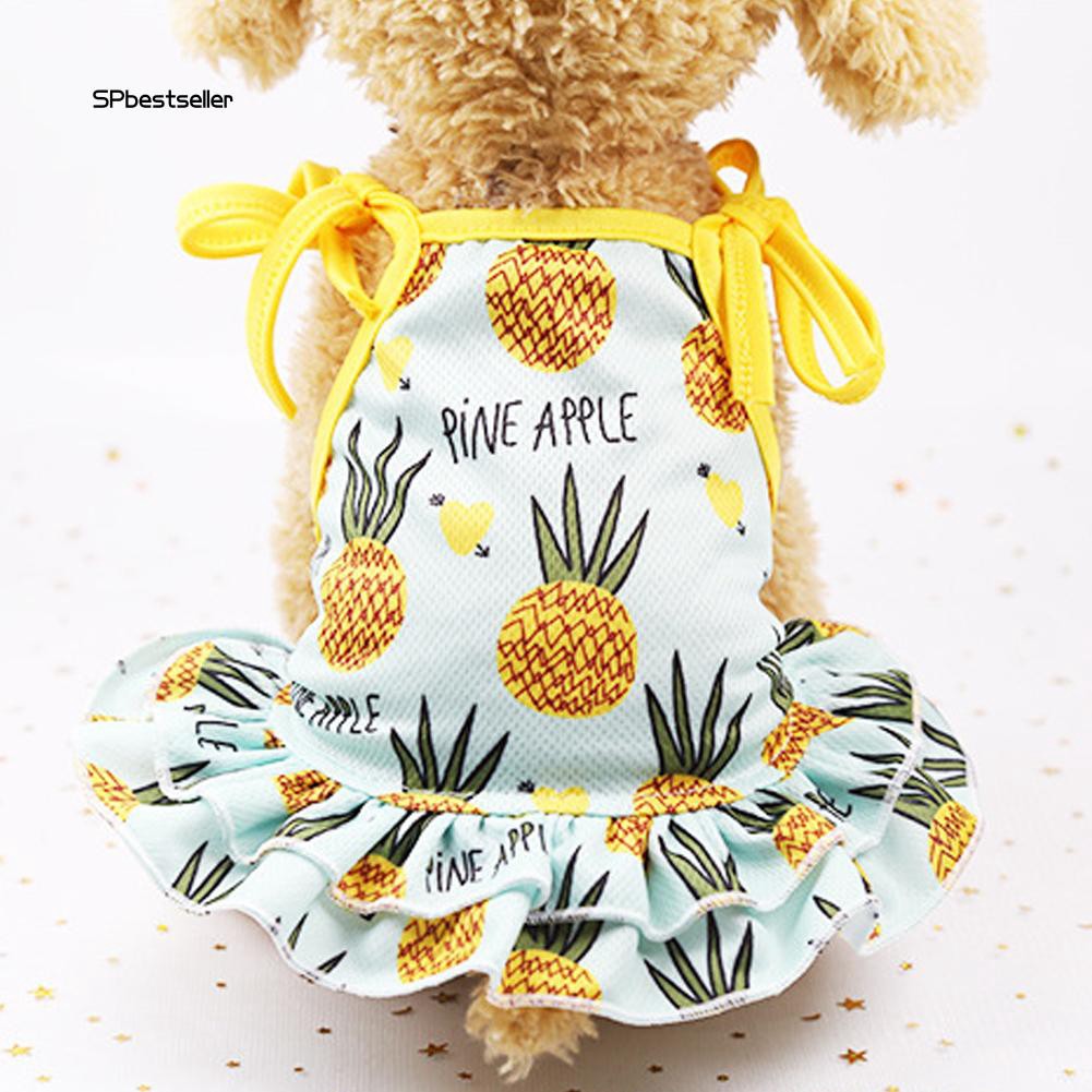 Trang phục thú cưng in hình quả dứa đáng yêu