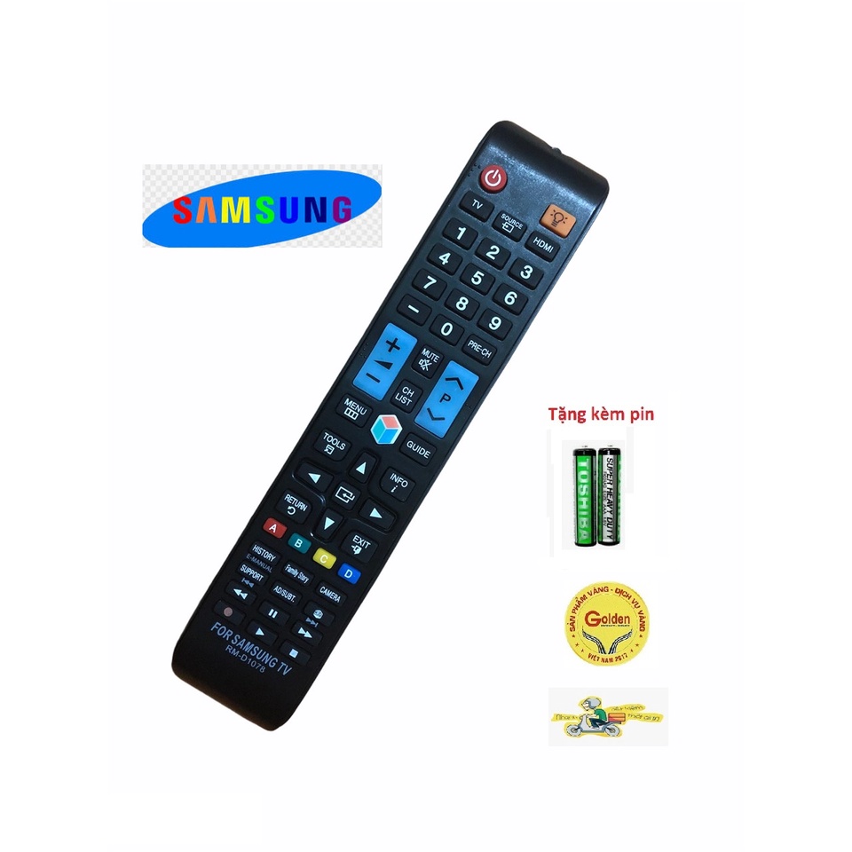 Điều khiển tivi SamSung RM-D1078 - Tặng kèm pin - Remote SamSung RM-D1078- Remote tivi SamSung smart internet