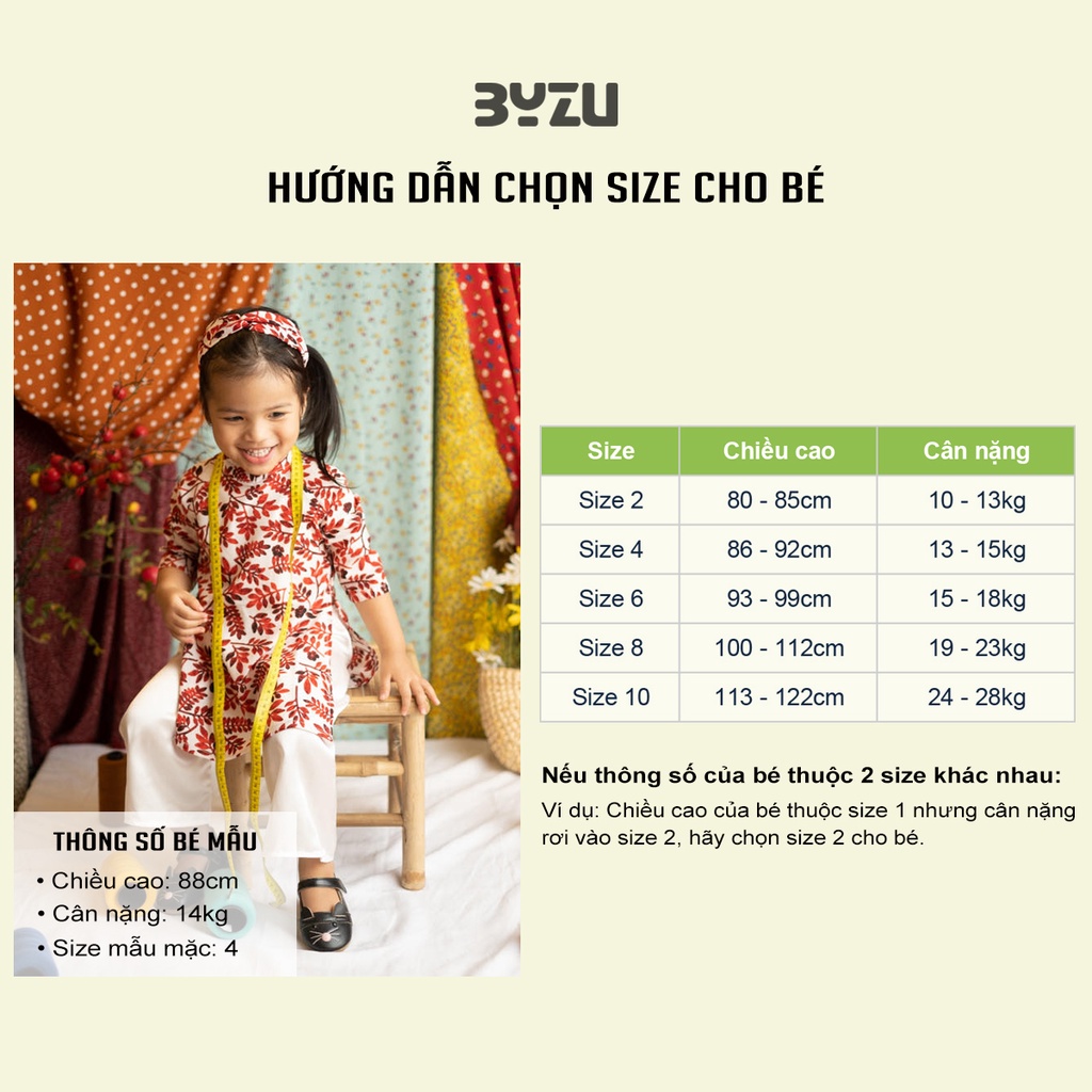 Áo Dài Cho Bé Gái Mẫu Hoa Nhí Cực Yêu (CHƯA CÓ QUẦN)