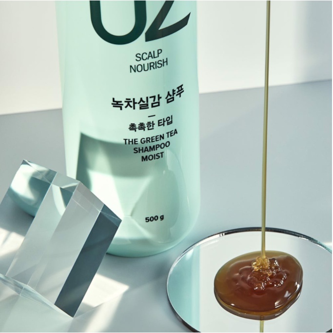 Dầu Gội Trà Xanh Chống Rụng Tóc Cho Da Đầu Khô AMOS PROFESSIONAL The Greentea Shampoo Moist 500ml Gomimall
