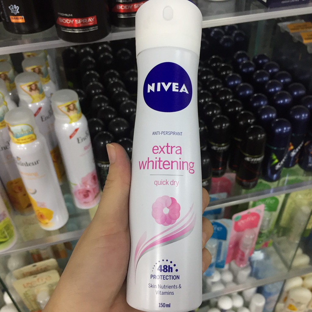 Xịt khử mùi Nivea trắng mịn 150ml