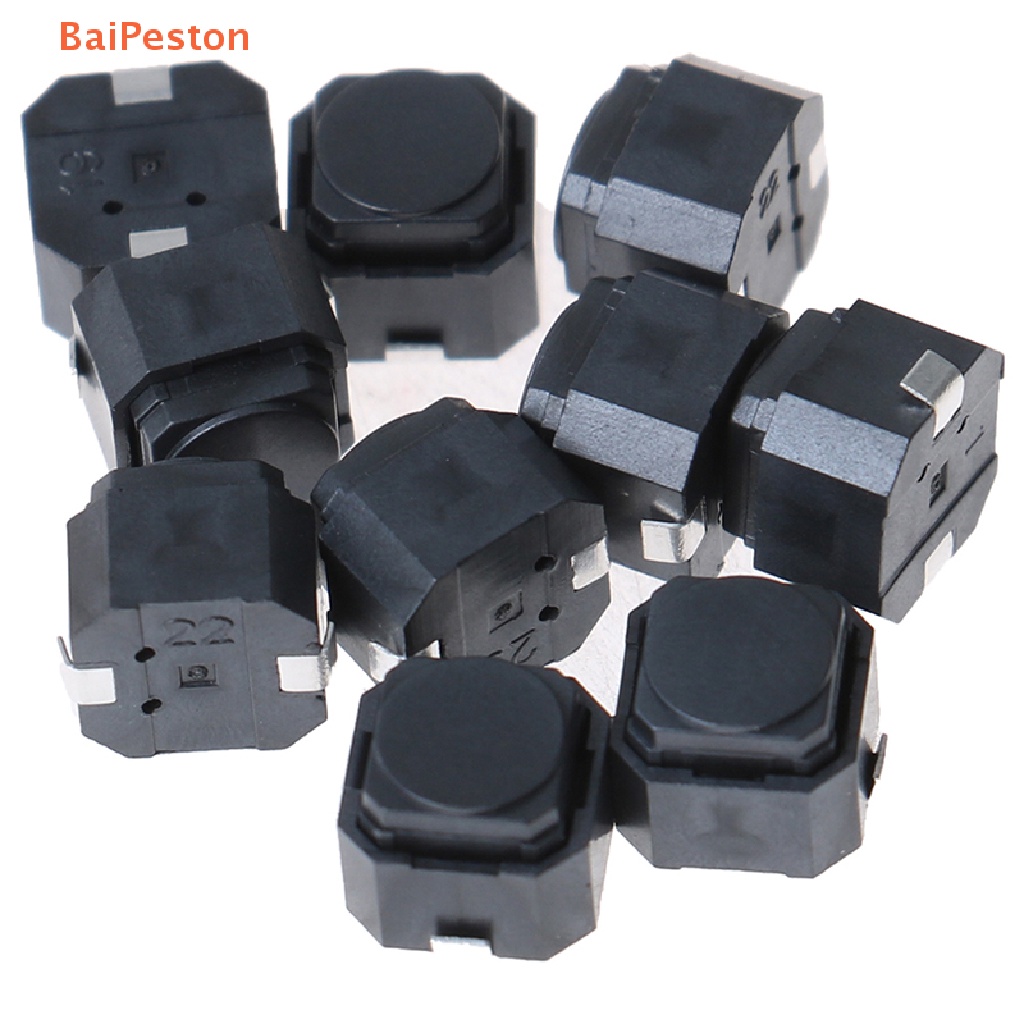 Set 10 Công Tắc Cảm Ứng 6 * 6 * 5mm Bằng Silicon Không Ồn