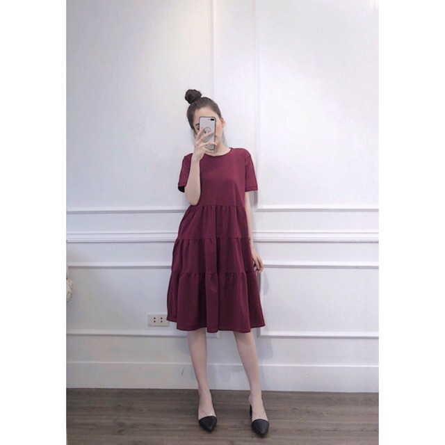 Váy cotton suông nốt nhạc | BigBuy360 - bigbuy360.vn