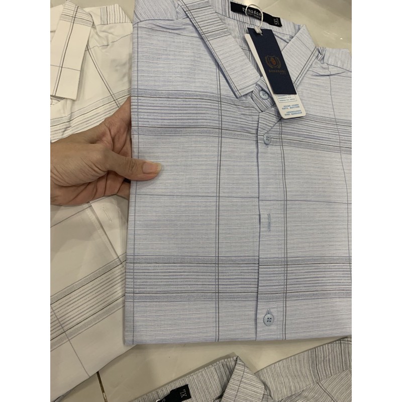 Áo sơmi nam sọc caro body. dành cho con trai và ba