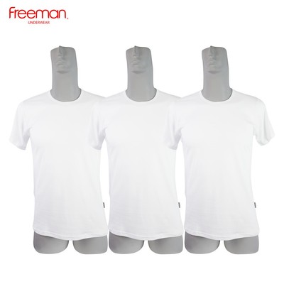 Áo thun nam Freeman, cổ tròn tay ngắn, chất liệu cotton thoáng mát TSF313 [Combo 3]