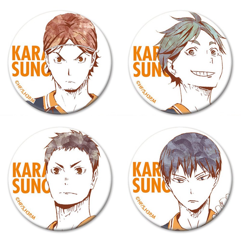 Huy Hiệu Cài Áo Hình Nhân Vật Anime Haikyuu