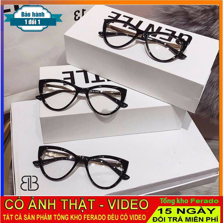 Gọng kính mắt mèo cho nam nữ mã 18 ( tặng kèm hộp đựng kính )