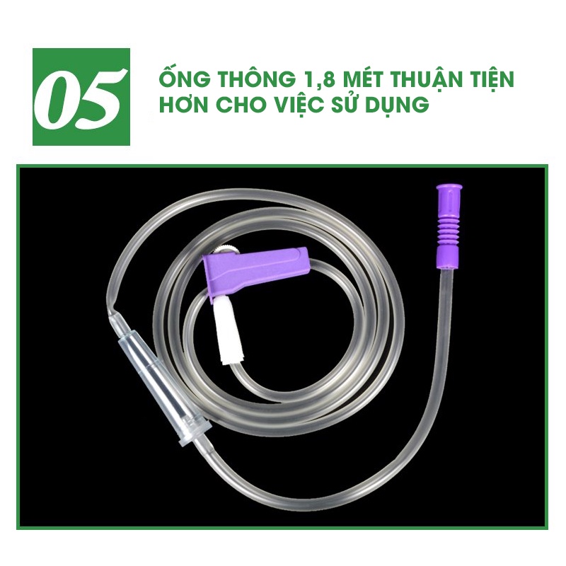 HEALTHY24H - Dây nối bình truyền cà phê thải độc đại tràng thay thế , coffee enema, ống thông nối bình truyền cphê
