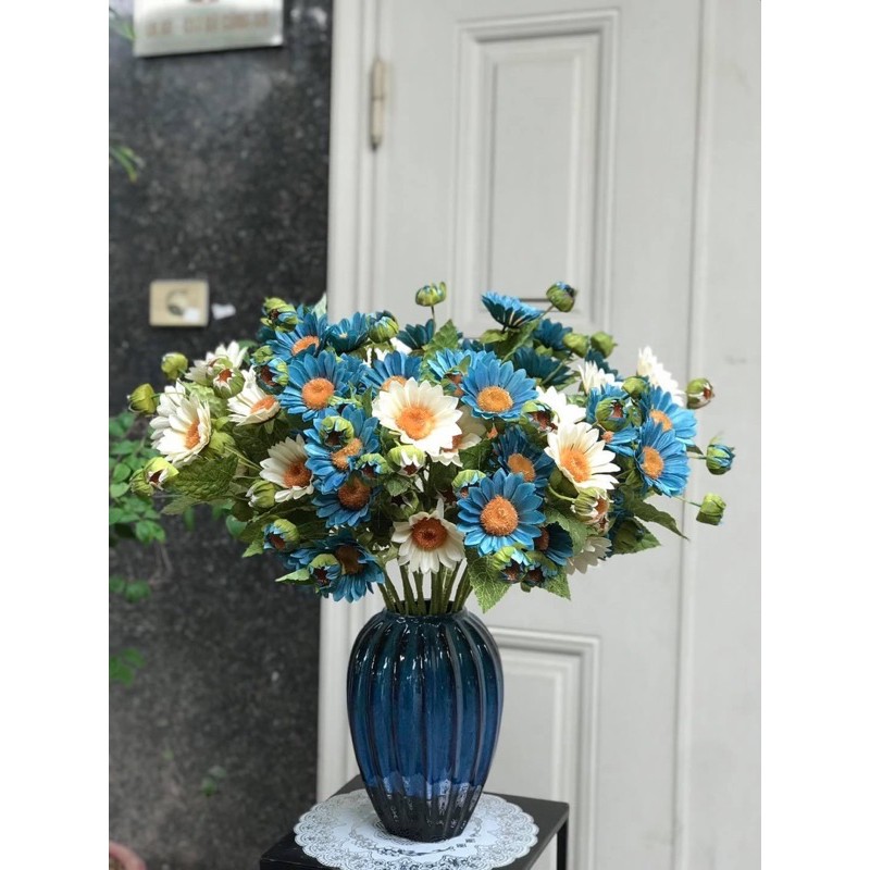 Lọ hoa cao cấp men hoả biến_dáng múi