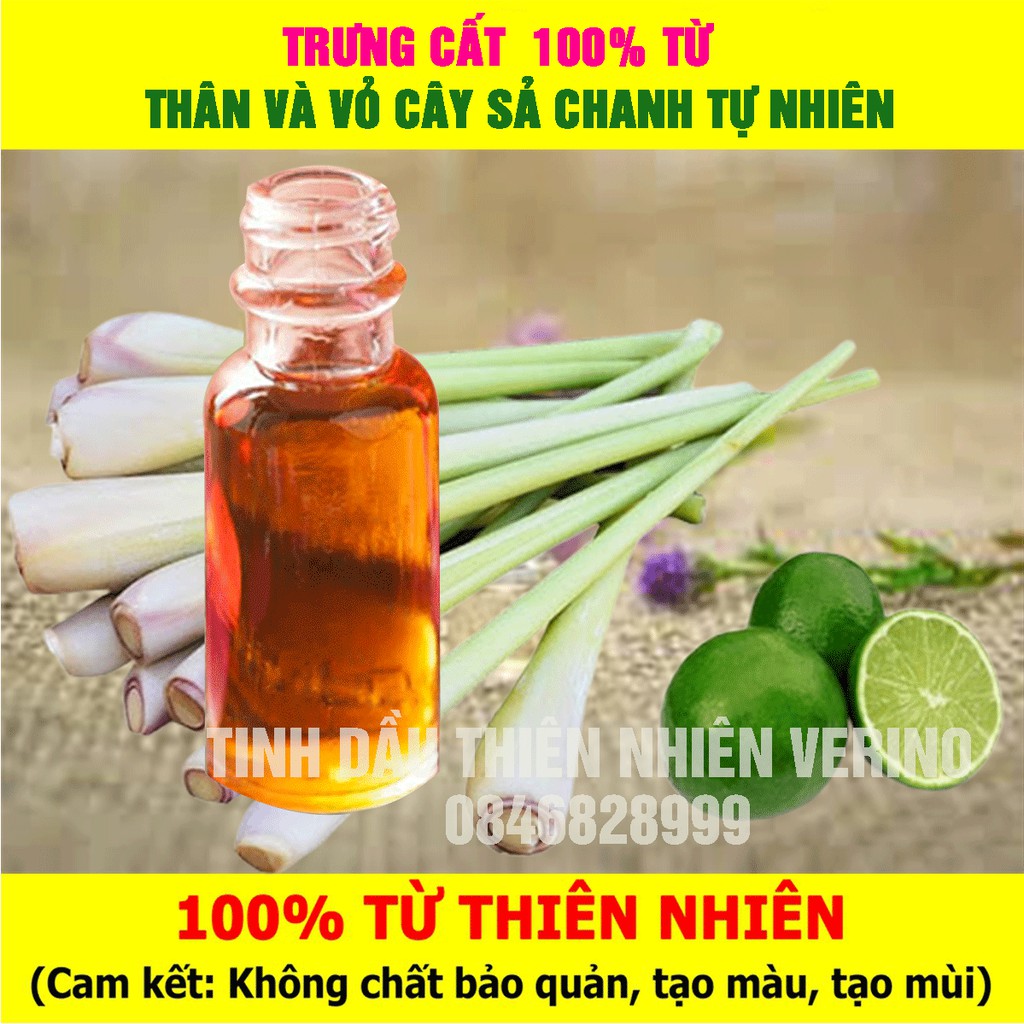 [Giá Hủy Diệt] Tinh dầu thiên nhiên Verino Chính hãng nguyên chất nhập khẩu Ấn Độ Lọ 100ml - Được tùy chọn mùi