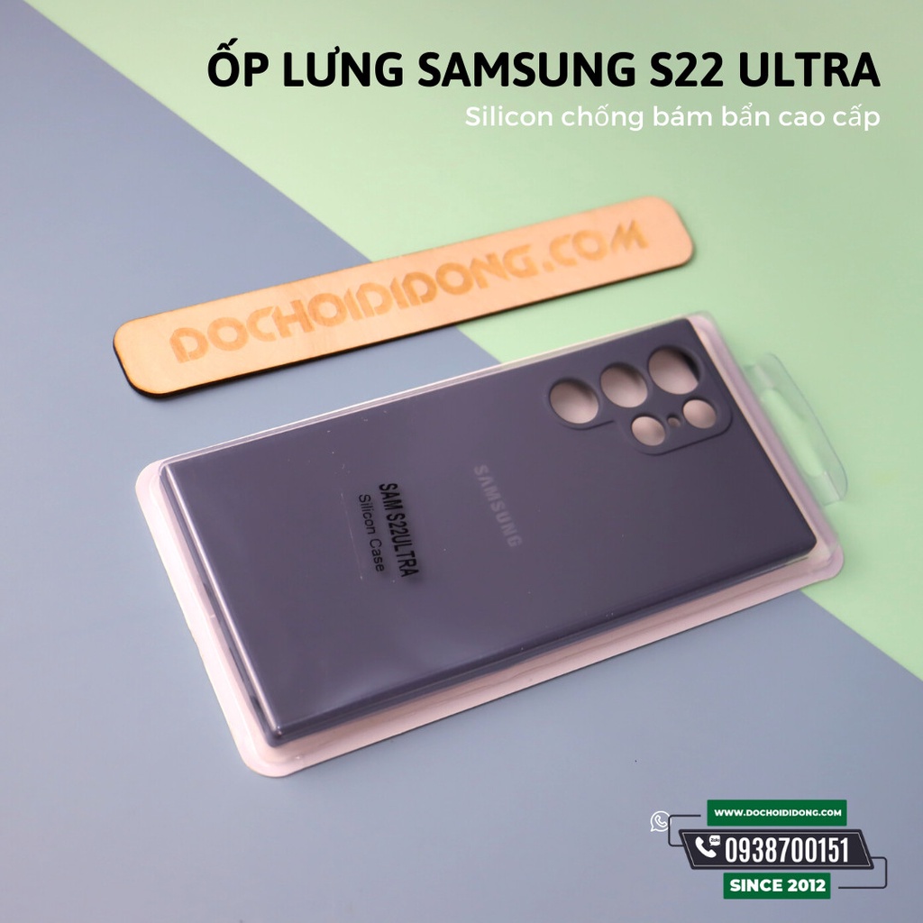 Ốp Lưng Samsung S22 Ultra Silicon Chống Bẩn Cao Cấp