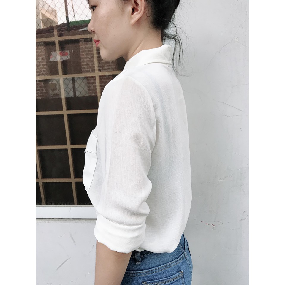 Áo sơ mi voan nữ cao cấp