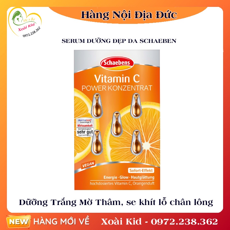 [auth] Viên nang dưỡng trắng da, chống nhăn Schaebens – Nội địa Đức Đủ Bill [Hot]