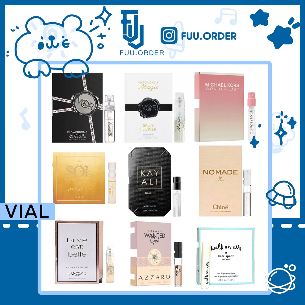 Vial/ Mẫu thử nước hoa nữ nhiều hãng - 1~2ml