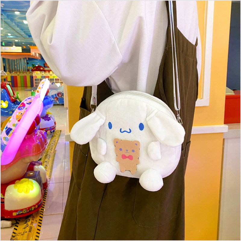 SANRIO Túi Đeo Chéo Hình Thú Nhồi Bông Dễ Thương 20cm